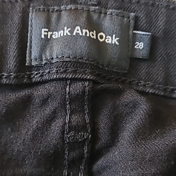 Frank & Oak Debbie Skinny Jeans Black 28 Mid Rise
