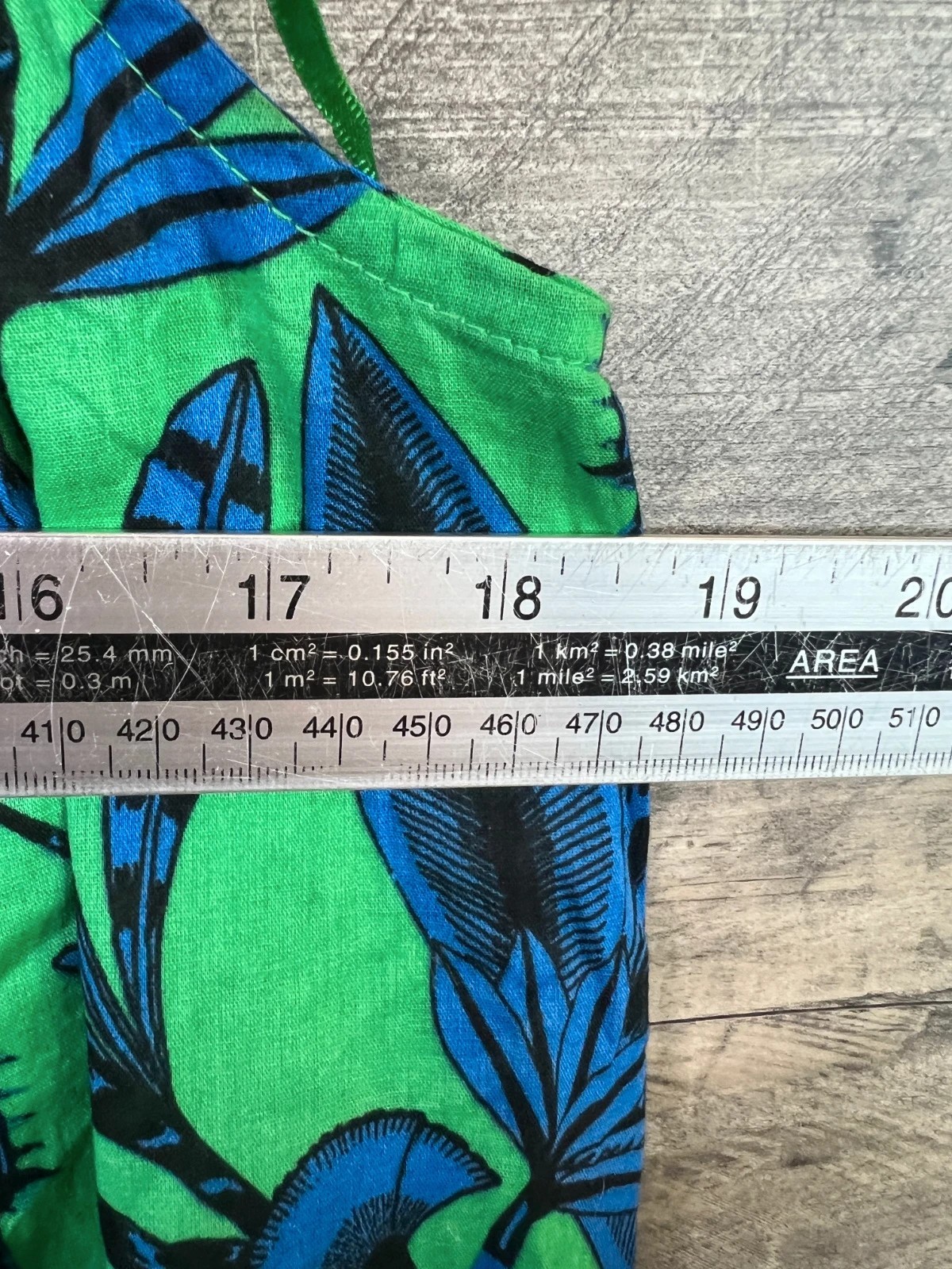 Accessorize Fan Halterneck Mini Dress Size Medium Green Blue Floral Cotton