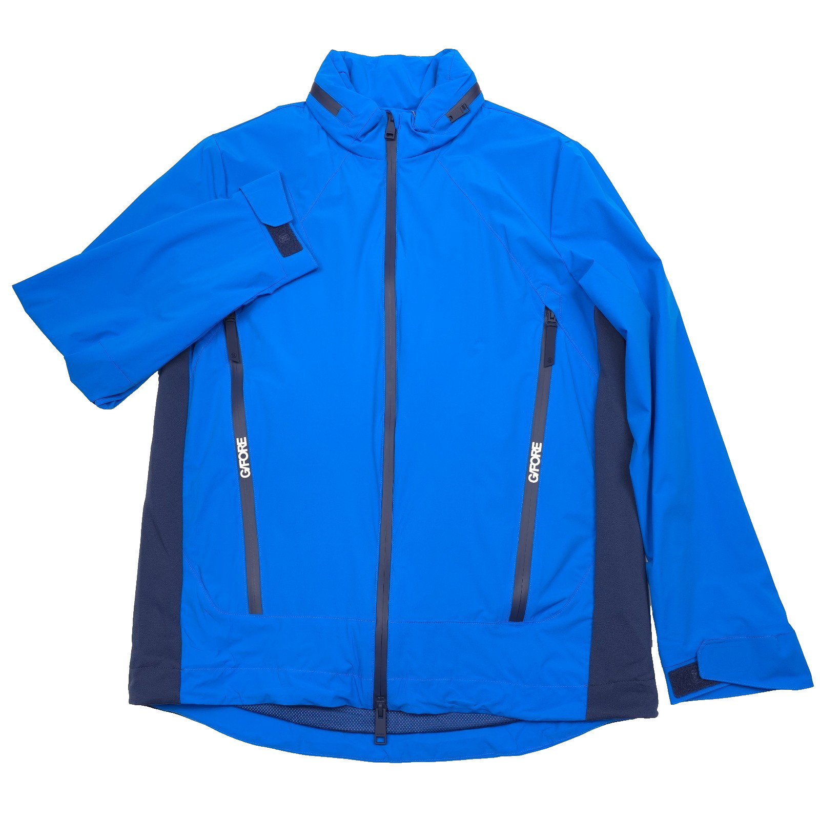 G/Fore Whisper Jacket Mens Small Racer Blue Nylon Stretch Hooded Water Repellent