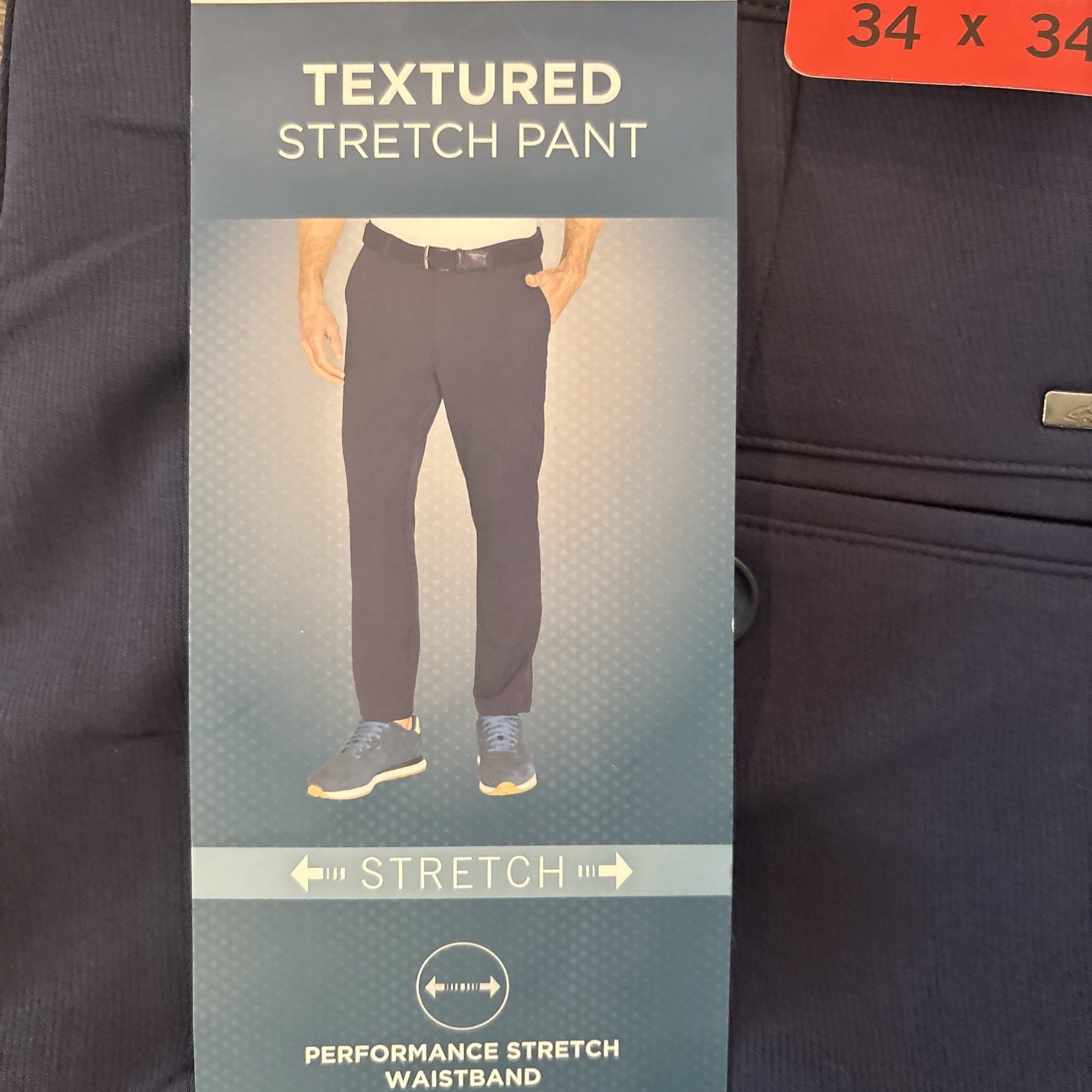 Greg Norman Shark Men’s Golf Pants 2-Pack Stretch in Navy & Gray (NWT)