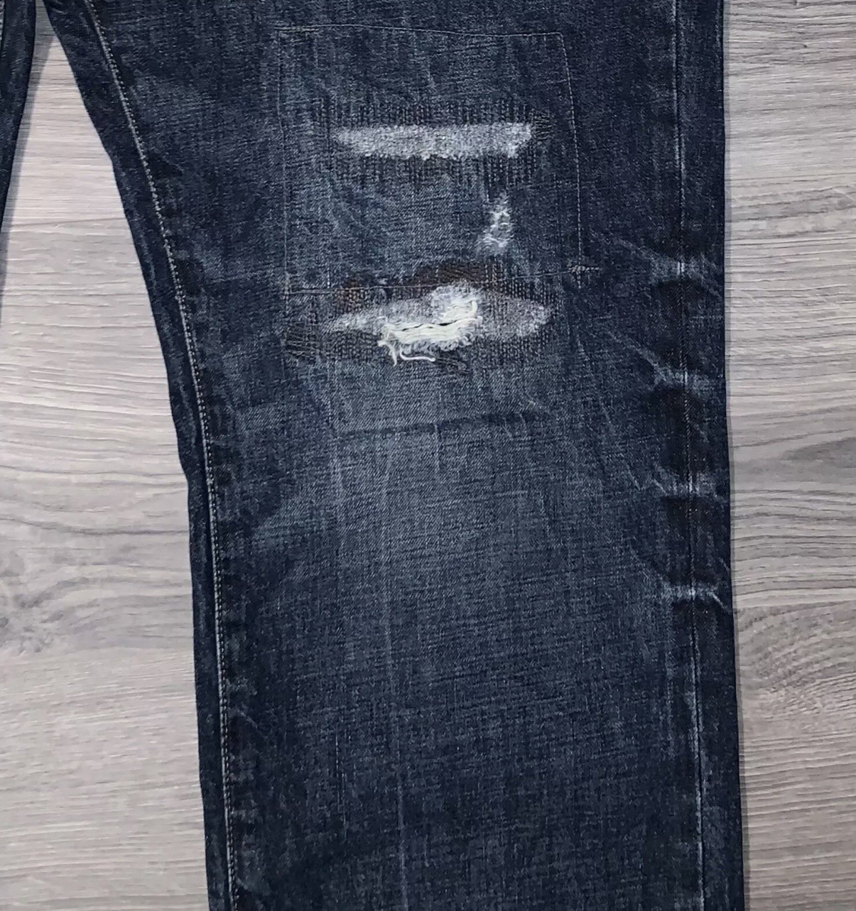 Polo Ralph Lauren Big & Tall Hampton Relaxed Straight Distressed Jeans Sz 48×30