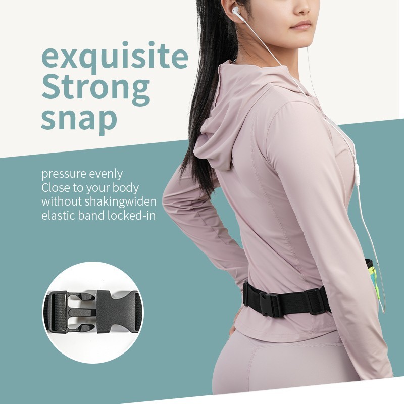Waterproof Sport Runner Waist Bum Bag Running Jogging Belt Pouch Zip Fanny Pack