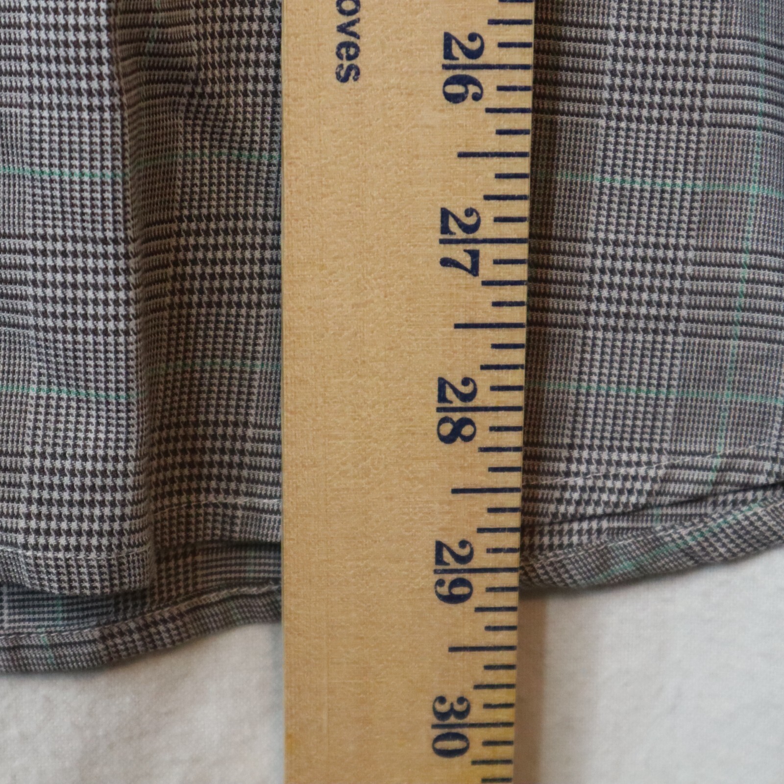 Hackett Mayfair London Button Shirt Mens Medium Gray Plaid Slim Fit Casual GUC