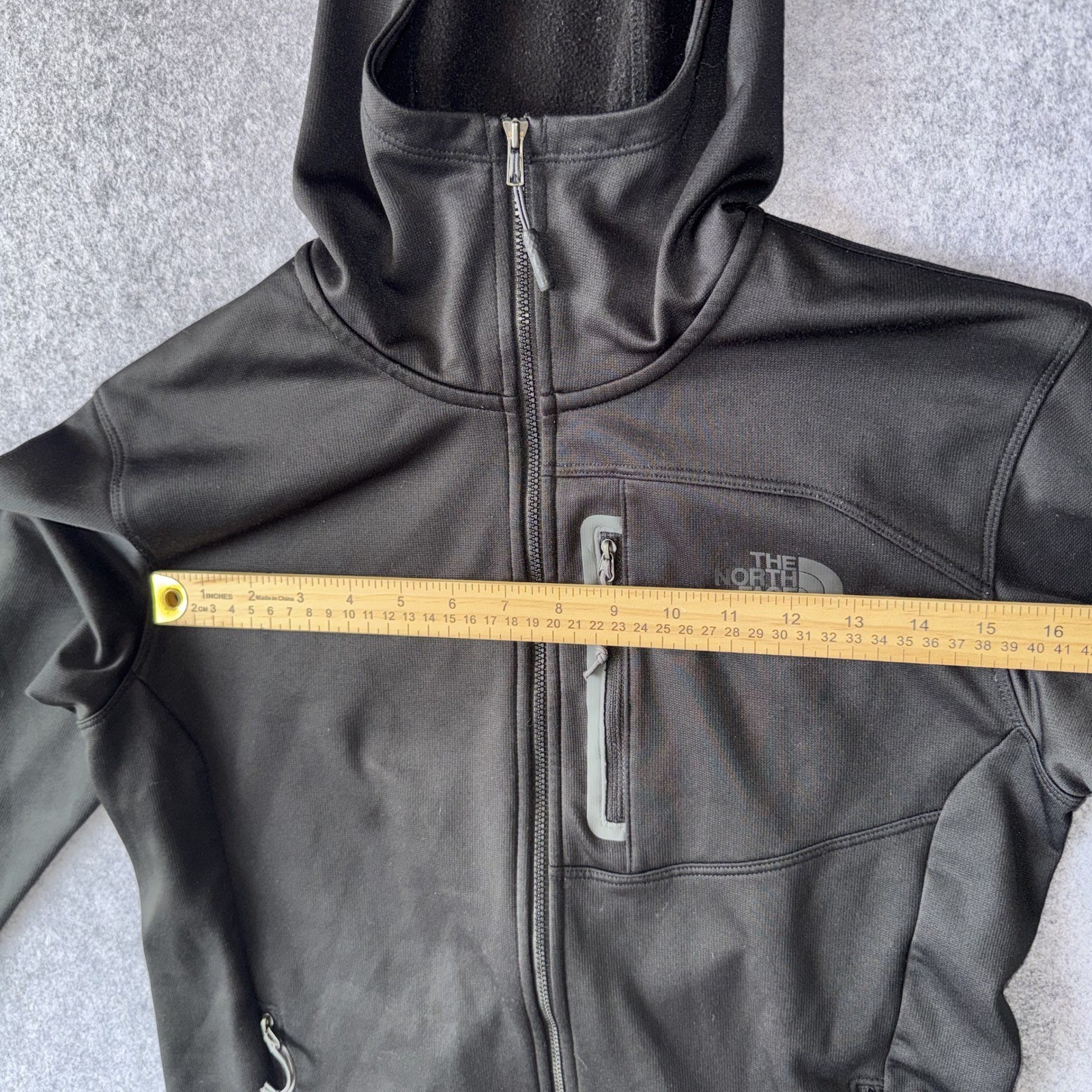 The North Face Apex Bionic Softshell Hoodie Small Black Windproof Jacket