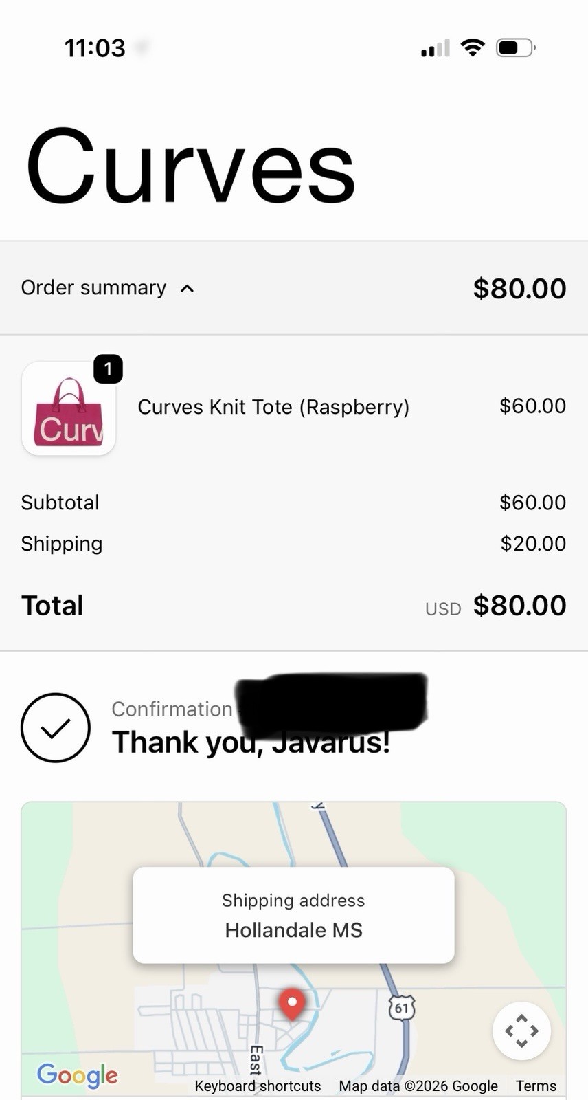 Curves Tote Bag Rasberry Sean Brown NEW PRESALE Confirmed Order SHIPS ASAP