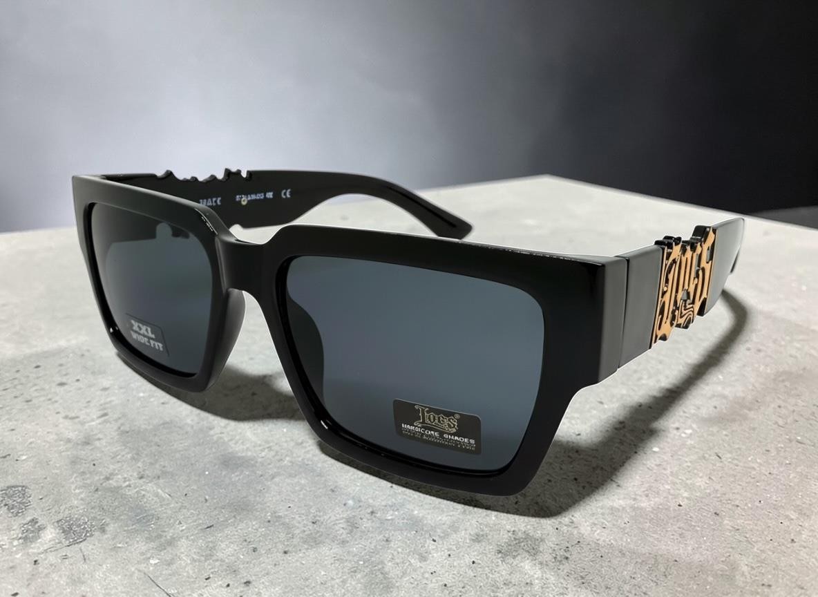 Biker Hardcore Gangster Hip Hop LOCS SUNGLASSES XXL Frame For Big Wide Fat Heads