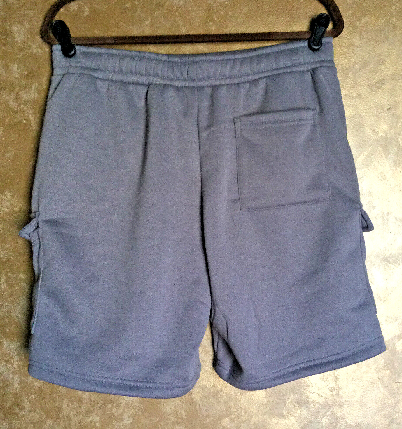 Wesc Unisex Gray Cargo Elastic Waist Shorts..Size Mens Med./Women’s Large