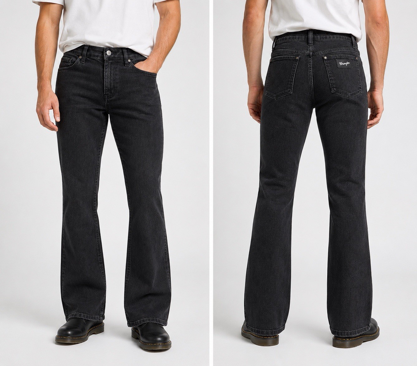 Wrangler Rugged Wear Men’s Jeans Denim Black 34X36 Workwear Cowboy EXCELLENT