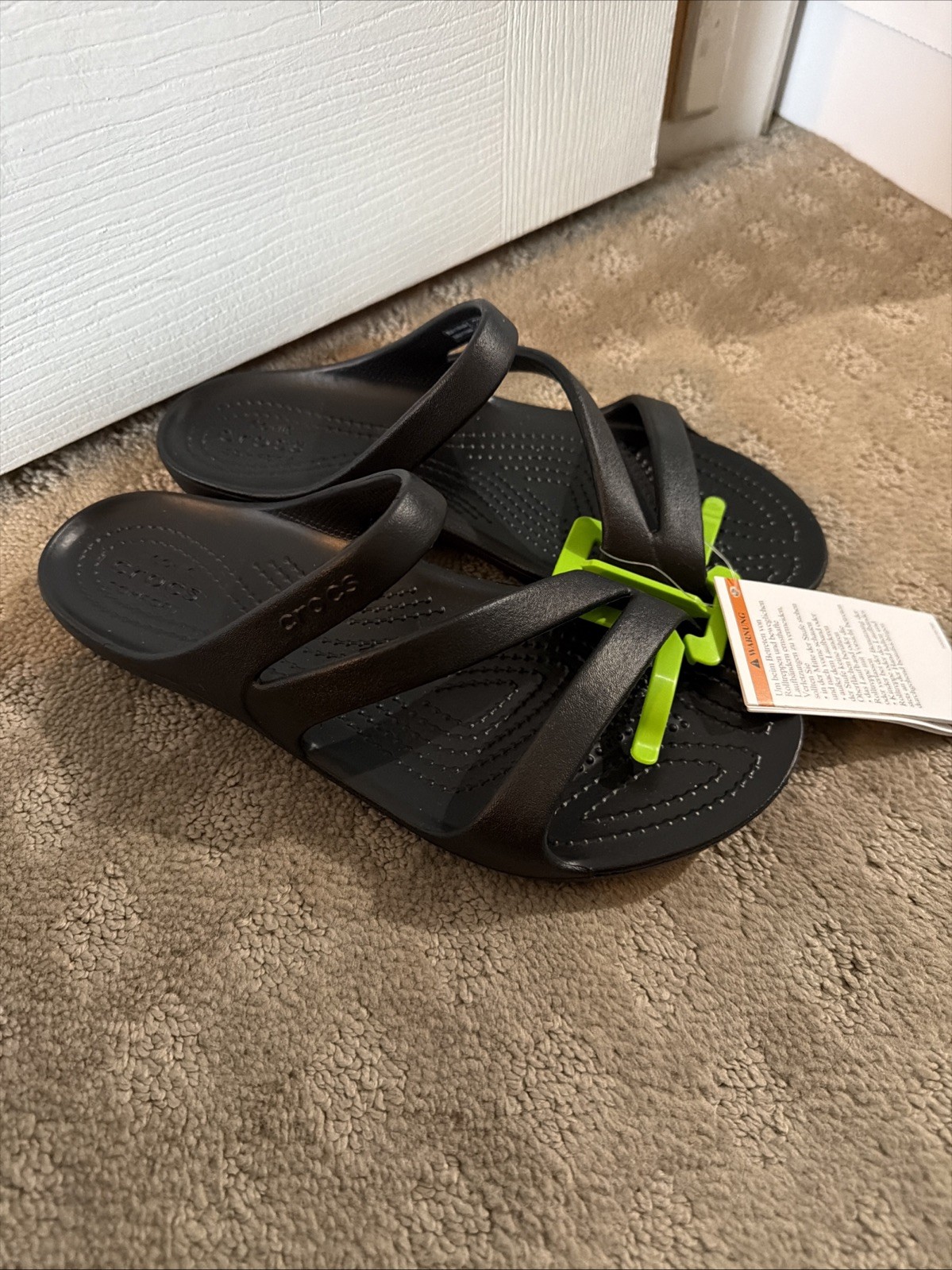 Crocs Kadee II Black Sandals. Sz 7. NWT!!