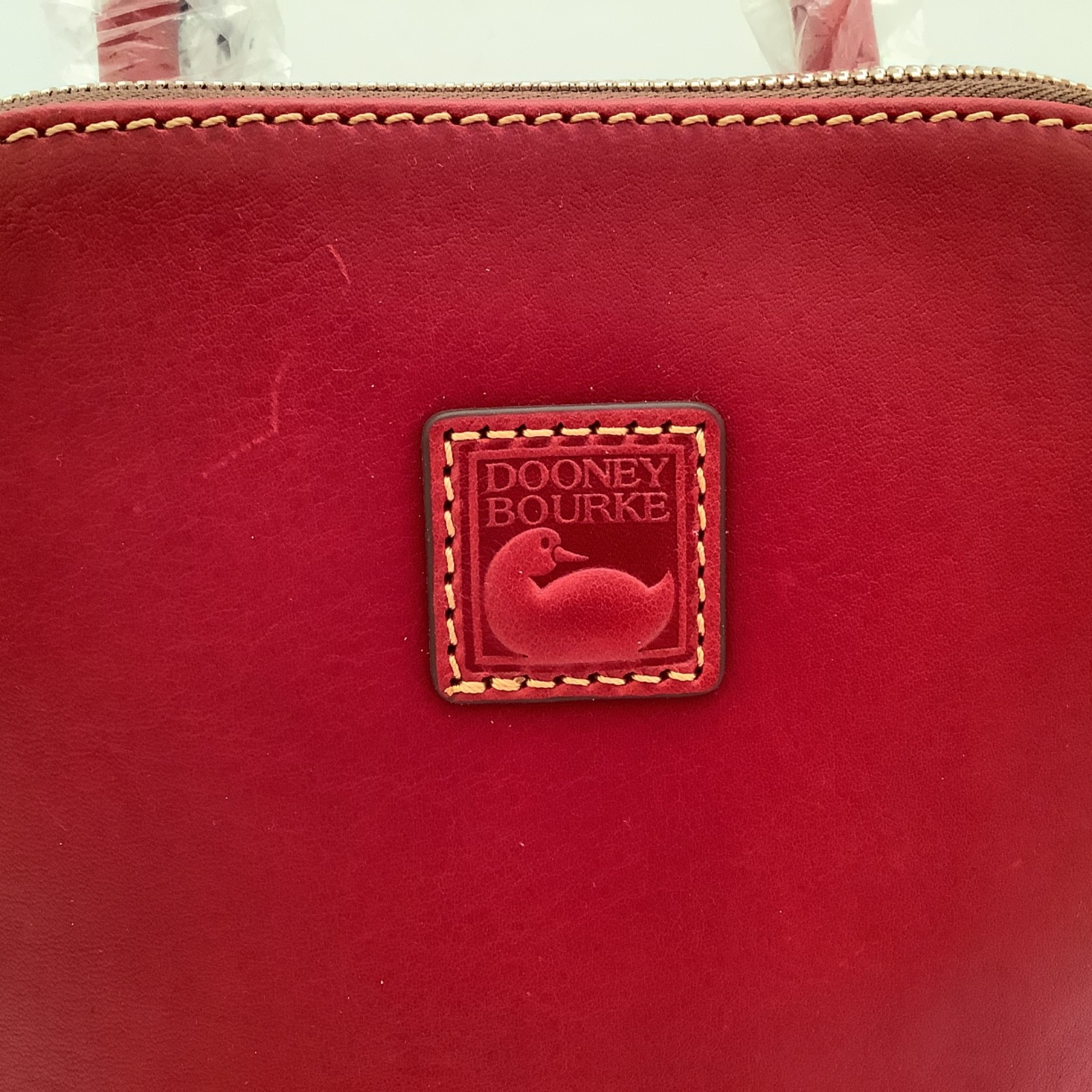 Dooney & Bourke Florentine Red Small Zip Pod Backpack New