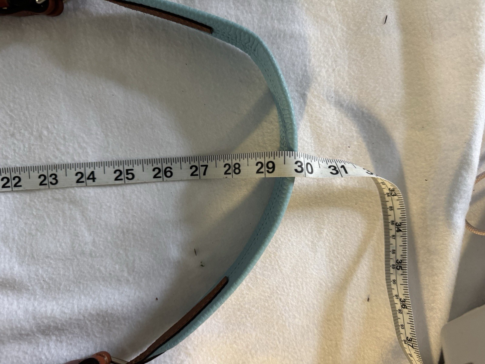 Dooney And Bourke Pebble Grain Piper, Sky Blue, Medium, New Without Tags