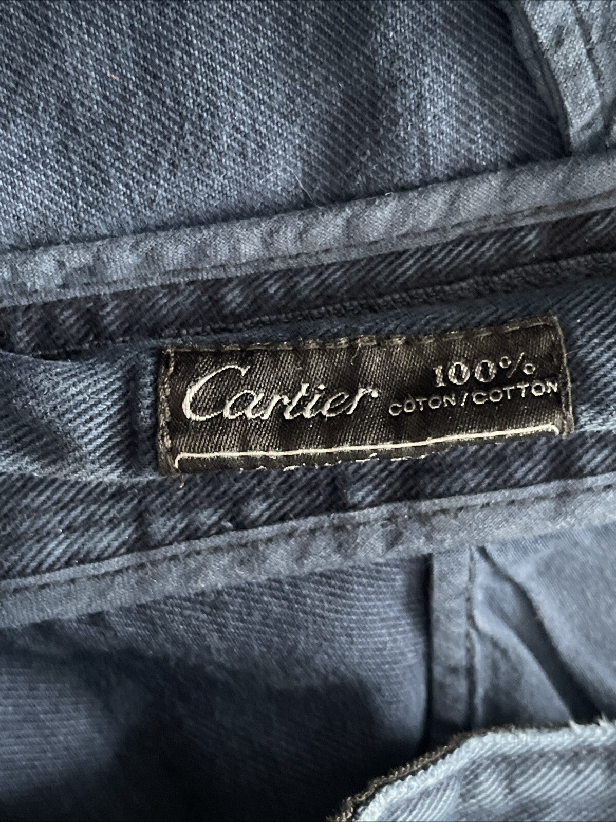 Cartier Jeans Division Men actual fit W32 L27.5 Blue Made in France *READ