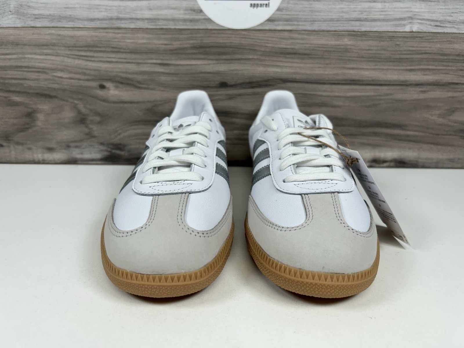 **Adidas SAMBA OG White Silver Metallic Grey Gum (JI2725) Women’s Authentic