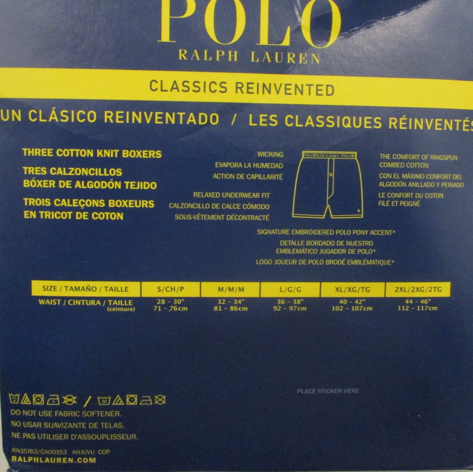 3 RALPH LAUREN POLO WHITE BLACK OR GRAY COTTON KNIT BOXER SHORTS SIZES: S M L XL
