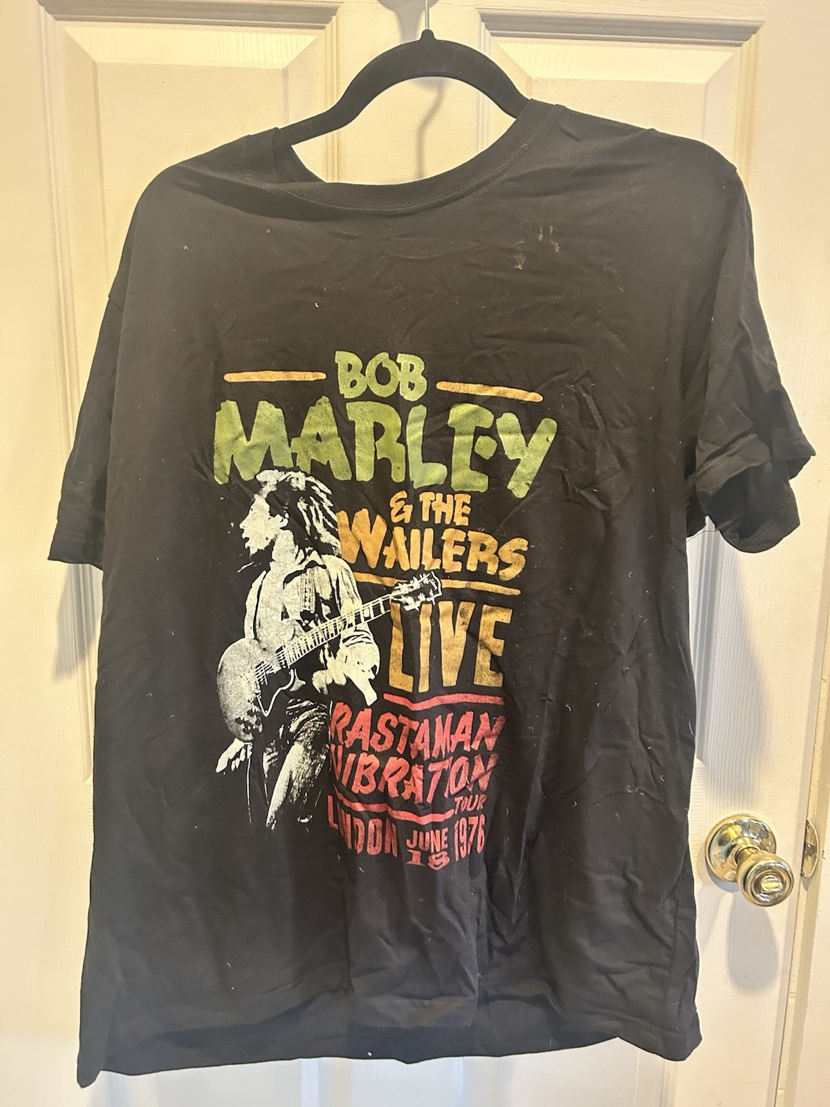 Bob Marley & The Wailers Rastaman Vibration 1976 T Shirt NO Tag – C DESCRIPTION
