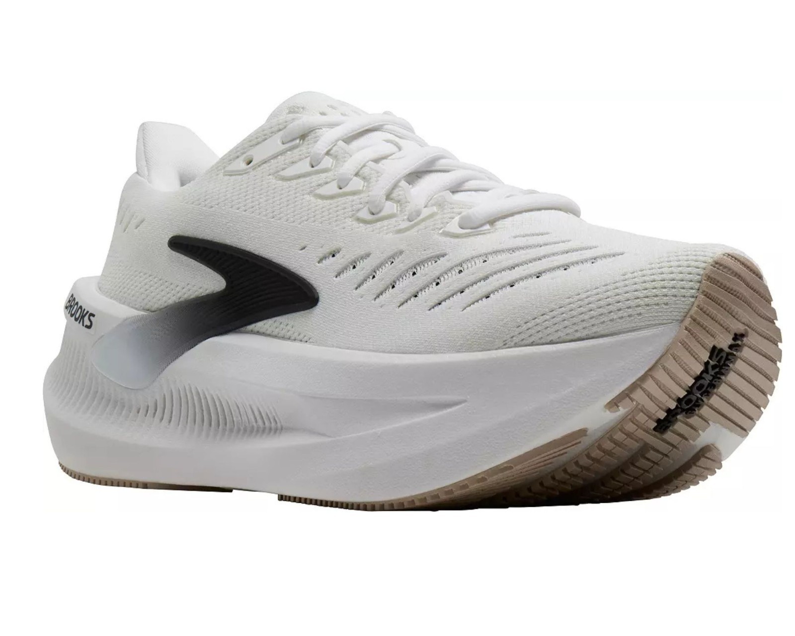 Brooks Men’s Glycerin Max 2 Running Shoes Color: White/Black/Chateau Gray