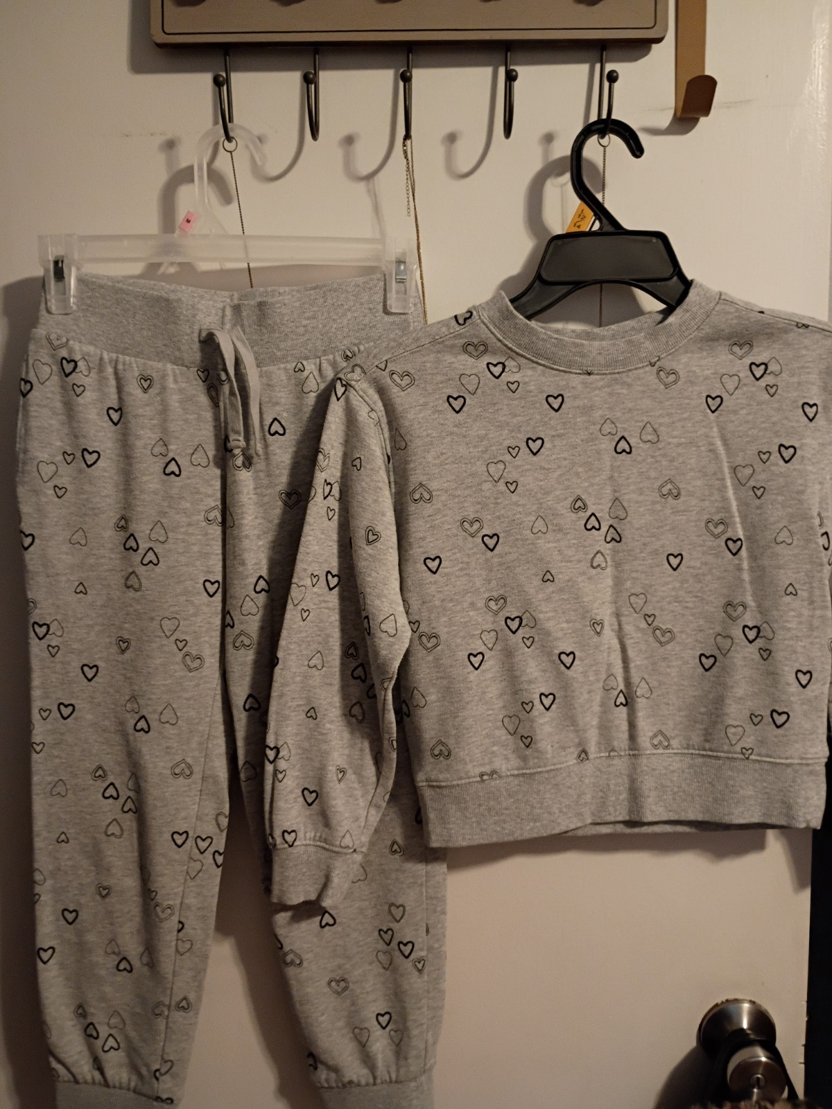 Girls 3 Sweatsuits Bundle Justice Wonder Nation Size 7/8-10