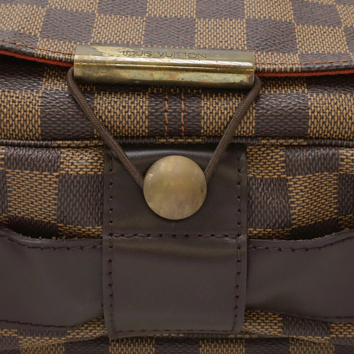 Louis Vuitton Damier N45258 Shoulder Bag Check Canvas Brown Unisex #BLB2346