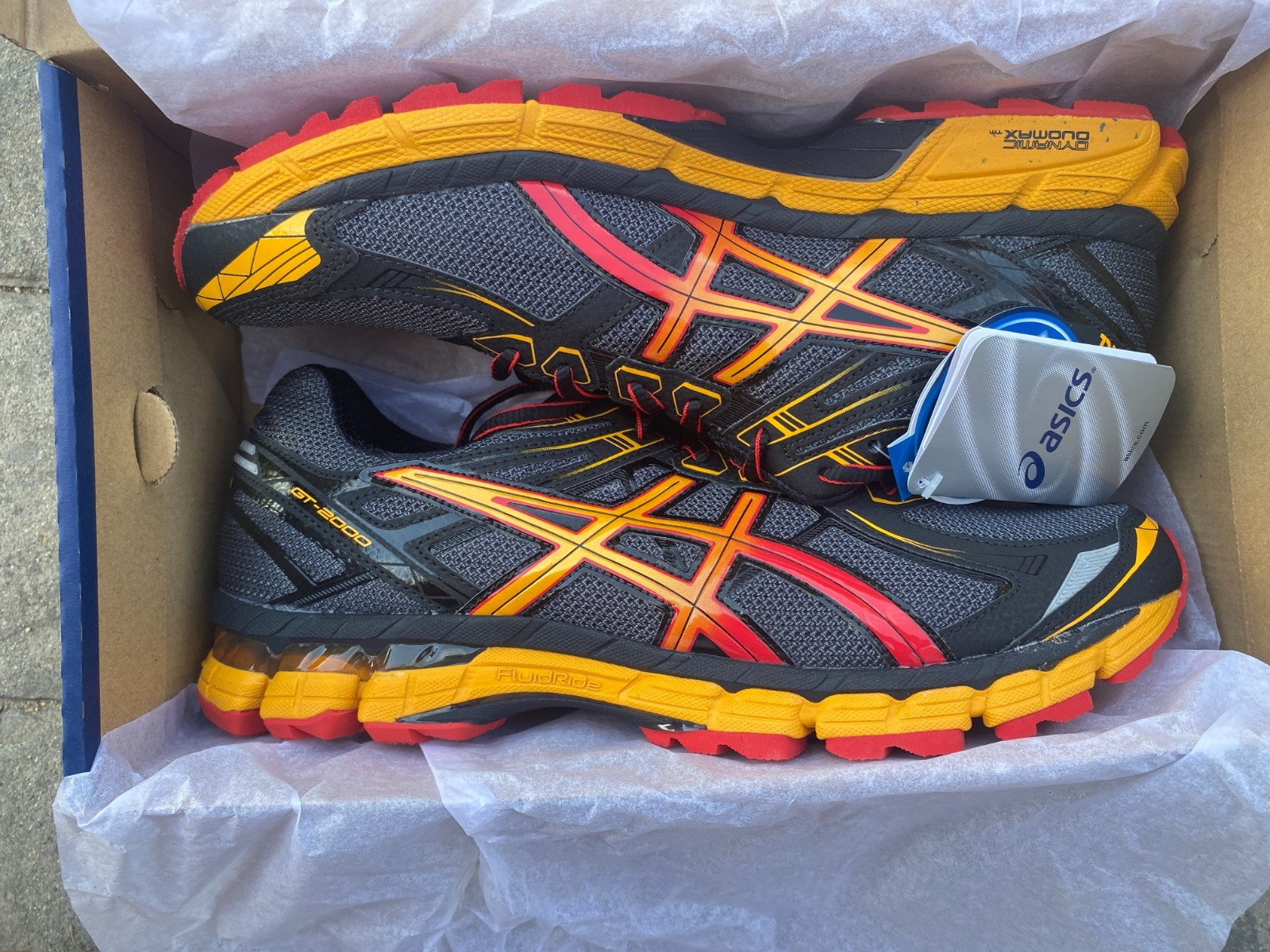 Asics GEL GT-2000 2 Trail Running Shoe Men’s 10.5 Storm Red Harvest T3Q2N 7521