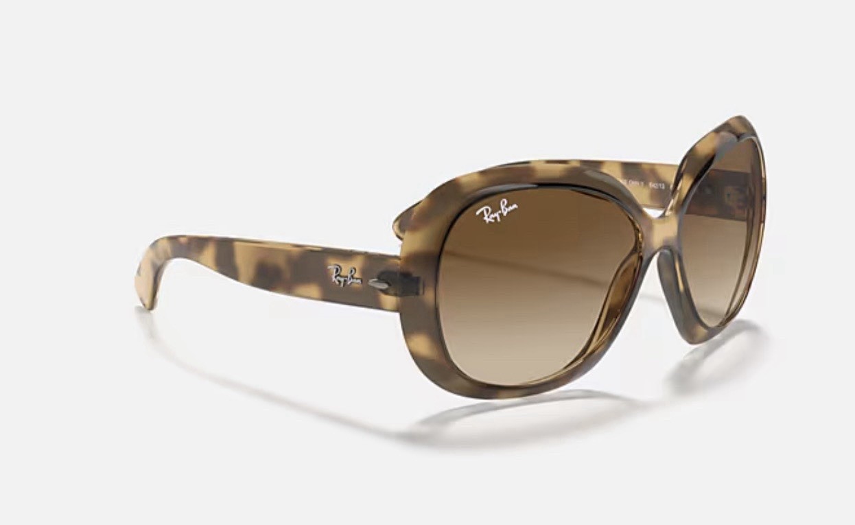 RAY-BAN JACKIE OHH II BUTTERFLY SUNGLASSES HAVANA BROWN GRADIENT RB4098 642/13