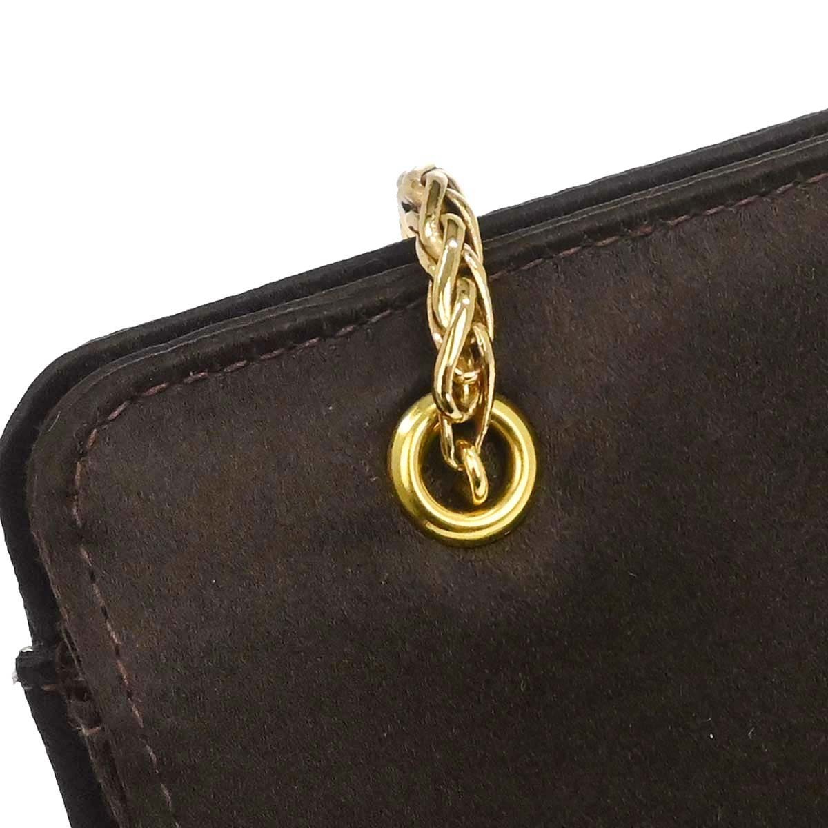 Chanel Brown Satin Chain Shoulder Bag 167829
