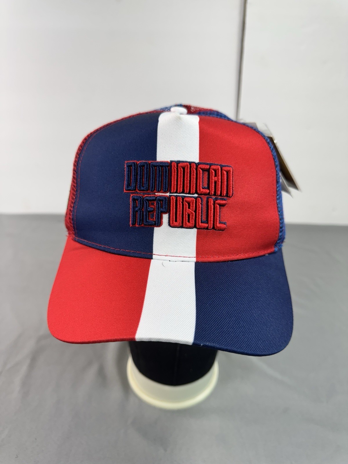 Dominican Republic Soccer Snapback Hat Bandera Dominicana Trucker Cap NEW NWT
