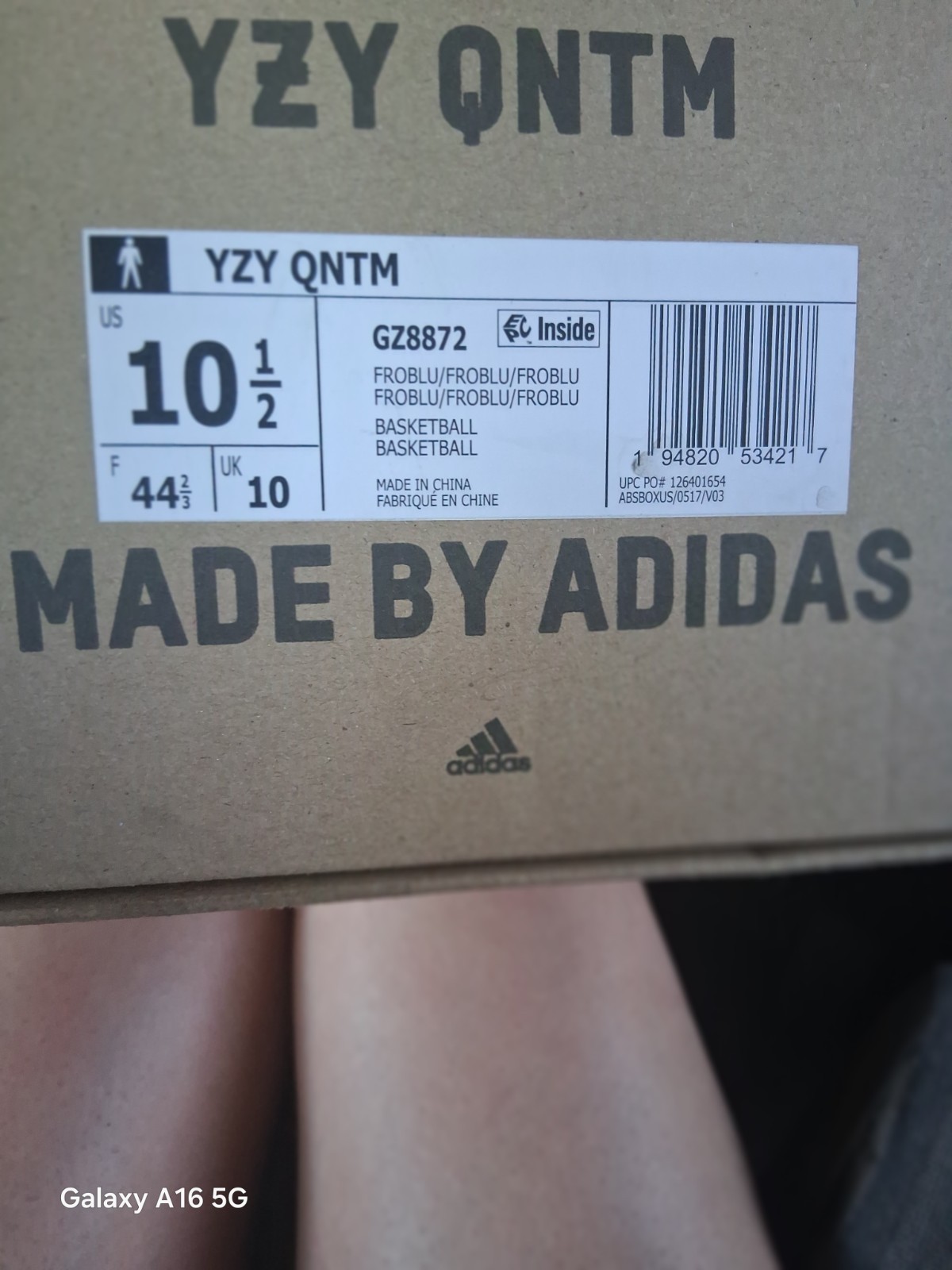 adidas Yeezy QNTM Men’s Mid-Top Basketball Sneakers Onyx Black GX1317 2021