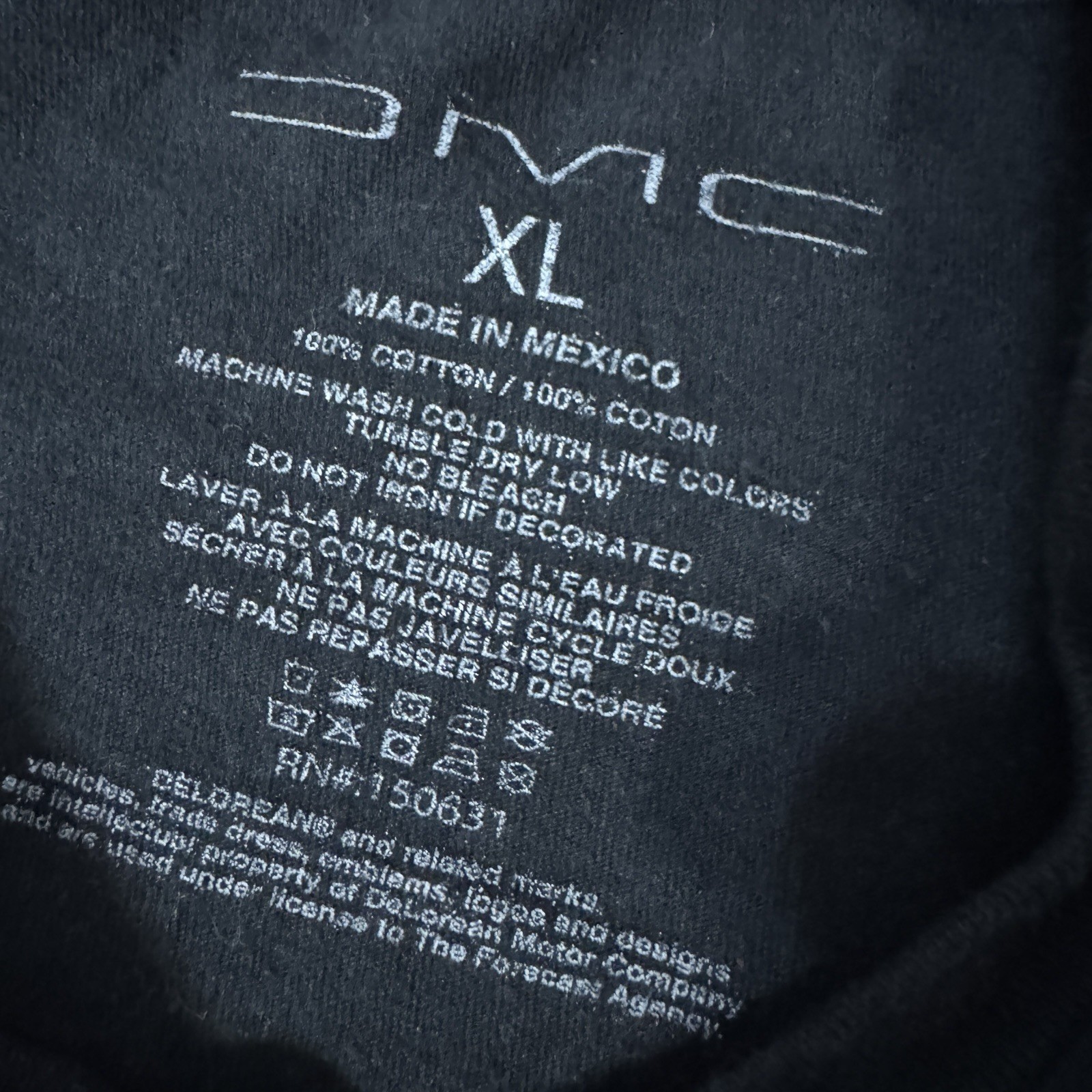 Dmc Delorean Motor Company California Graphic T-Shirt Men’s Size Xl 100% Cotton