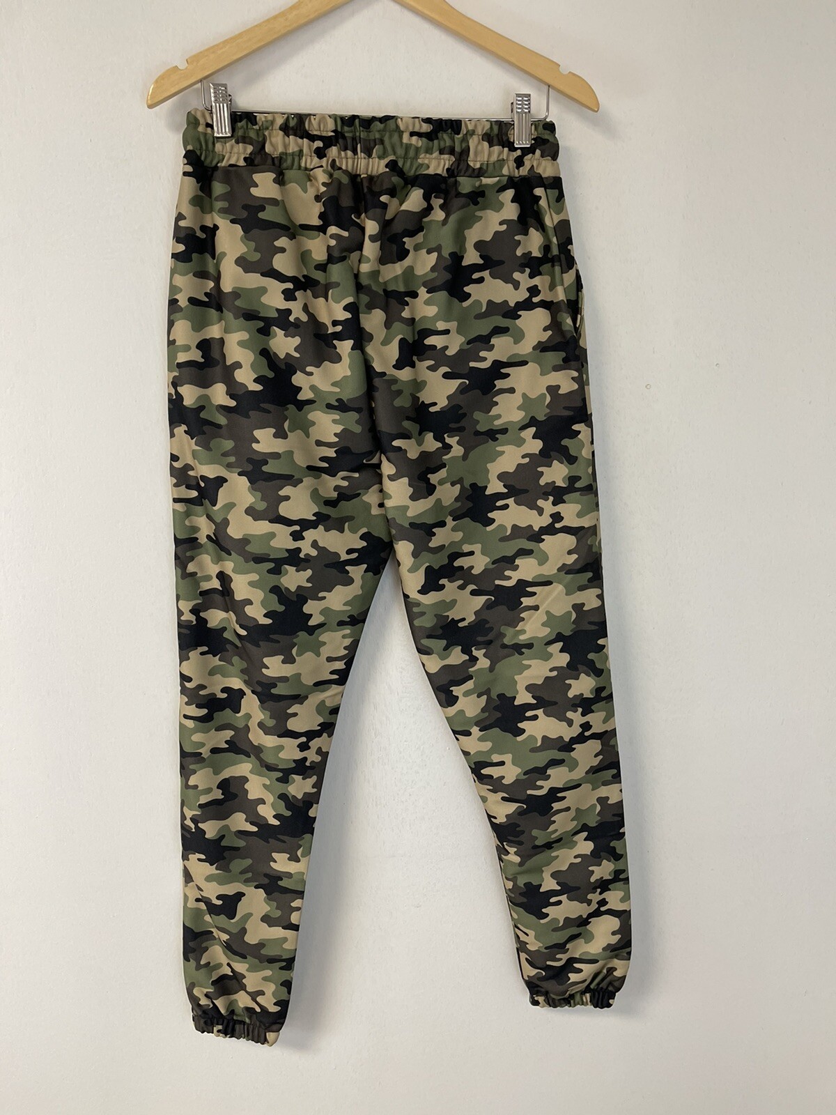 Boohoo Sweatpants Mens Large Camouflage Green Joggers Stretch N198-N199