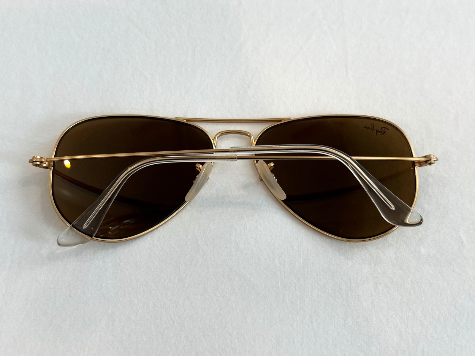 Ray-Ban Aviator RB3025 112/93 Matte Gold Brown Mirror Sunglasses 55[]14 3N
