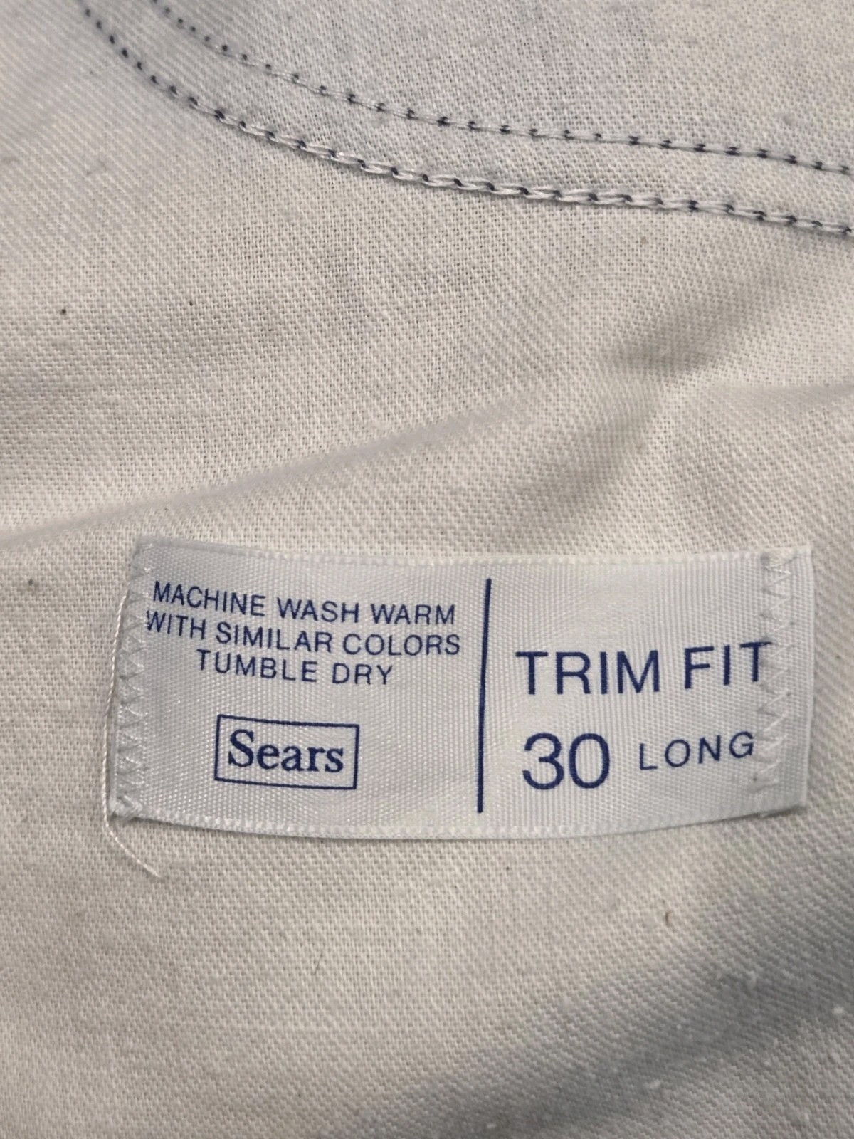 Vtg Sears Thumbs Up Bell Bottom Jeans 1970s Trim Fit Fits 28 Scovill Zip Unisex