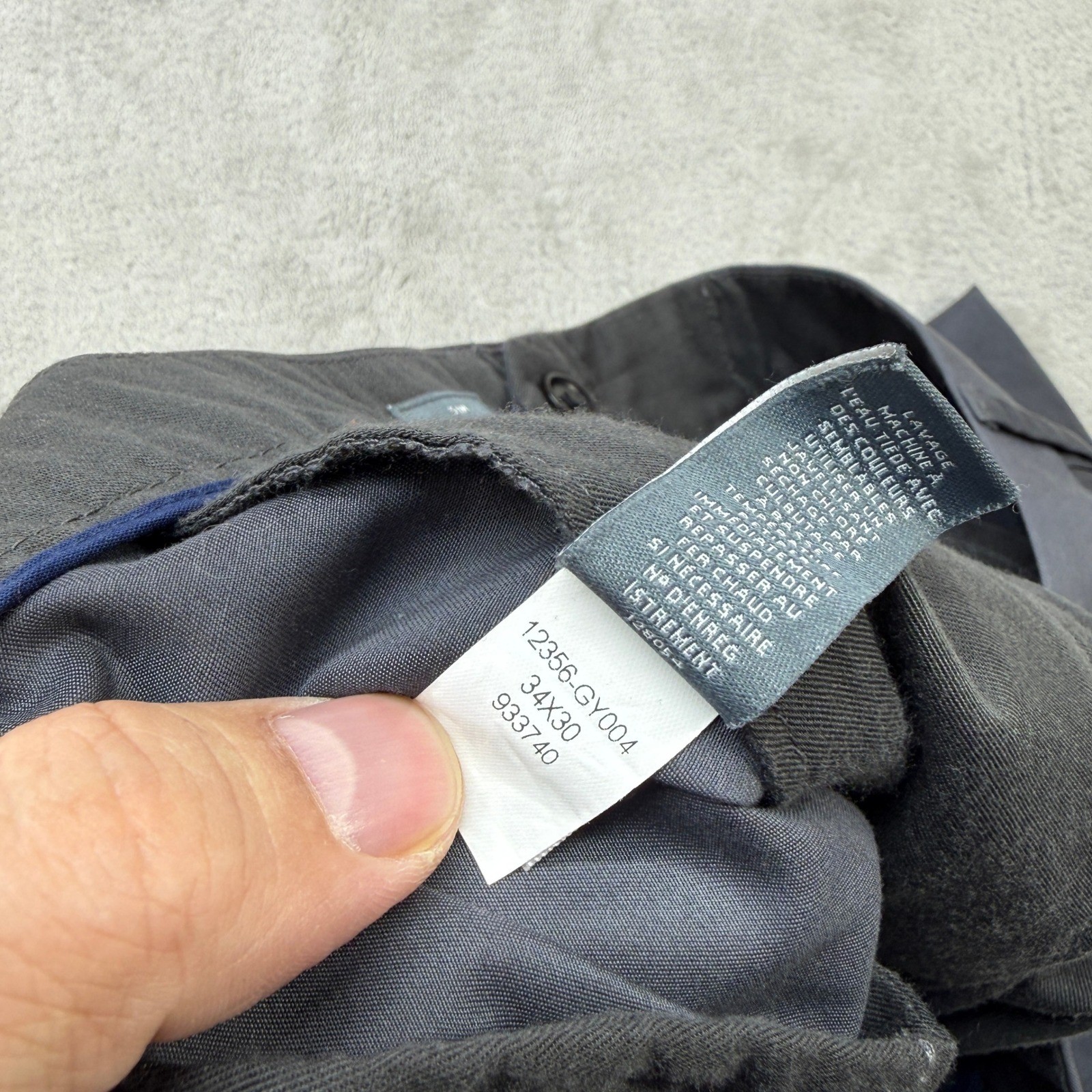 Bonobos Friday Slim Fit Pants Mens 34×30 Grey Chino Lightweight Stretch Preppy