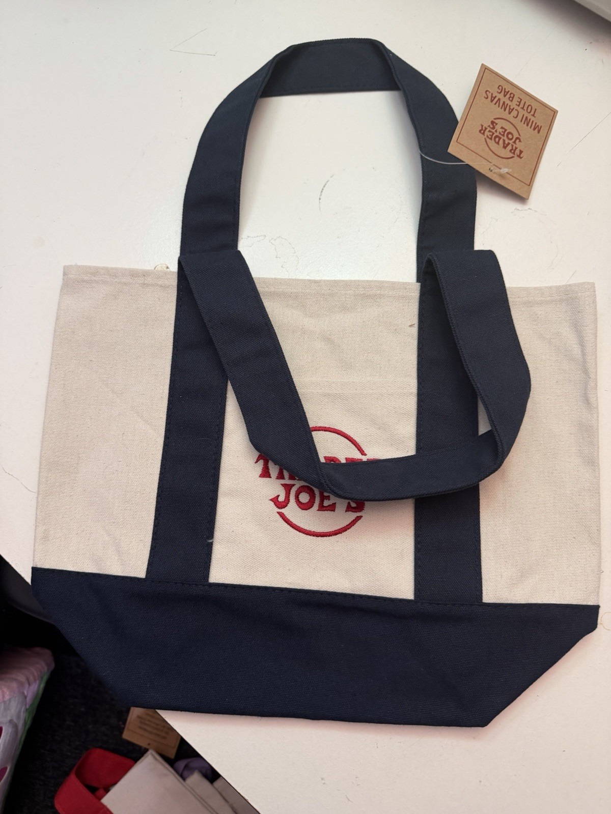 Brand New! Trader Joe’s Tote Bag Mini Navy