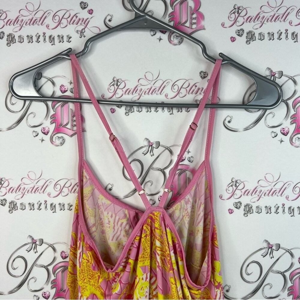 Macbeth Collection by Margaret Josephs dress starfish crabs ocean Pink Yellow