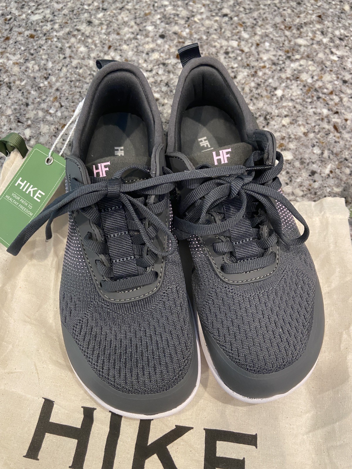 Hike Footwear Dark Grey Womens 6 HF Stride Sneakers Walking Shoes
