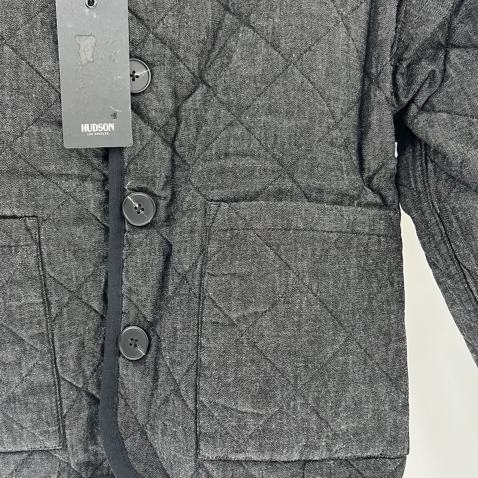 Hudson Reversible Quilted Jacket XS Cropped Camo Print NWT $295