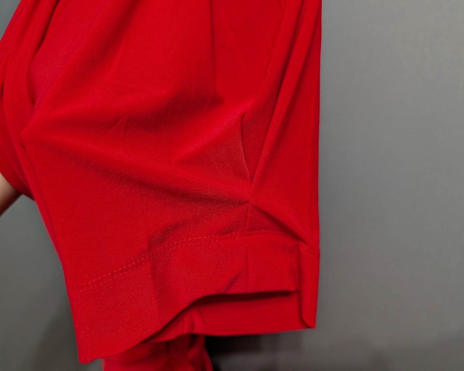 Joanna Hope Red Jersey Faux Wrap Tiered Midaxi Dress Tie Belt Stretchy 18 New