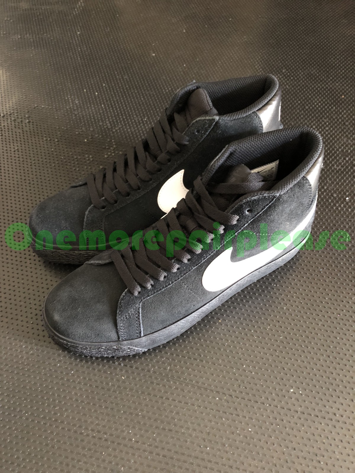 Nike ZB Zoom Blazer Mid 864349-007 Black White-Black-Black Size 7.5