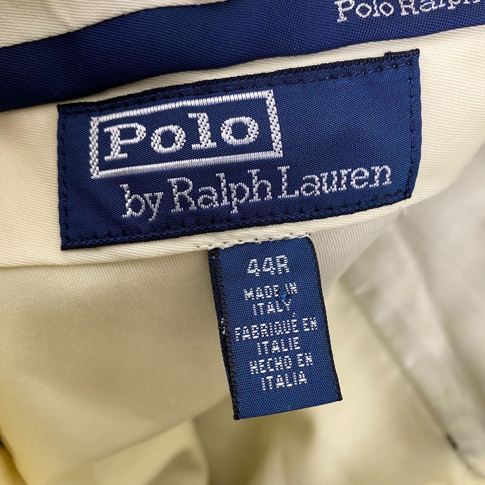 Ralph Lauren Polo Pants Mens 36 Dress Trouser Italy unhemmed side pull