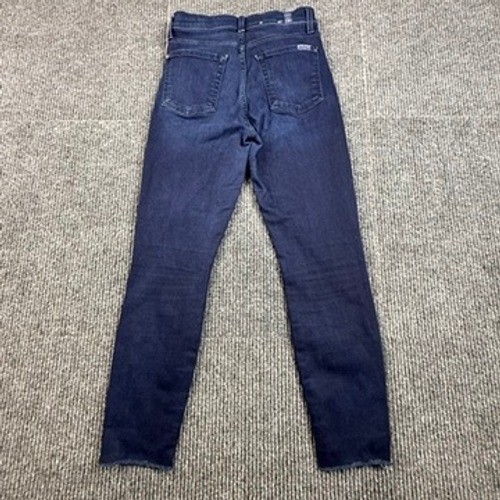 7 For All Mankind High Waist Ankle Skinny Jeans Dark Wash AU8431005 Size 27
