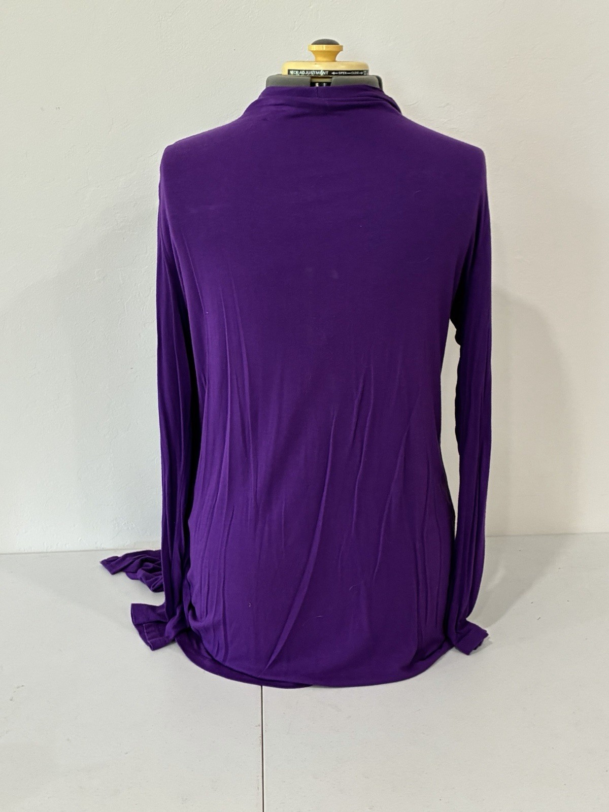 Zanana Outfitters Plus Size 2X Purple Solid Knit Open Front Long Sleeve Cardigan