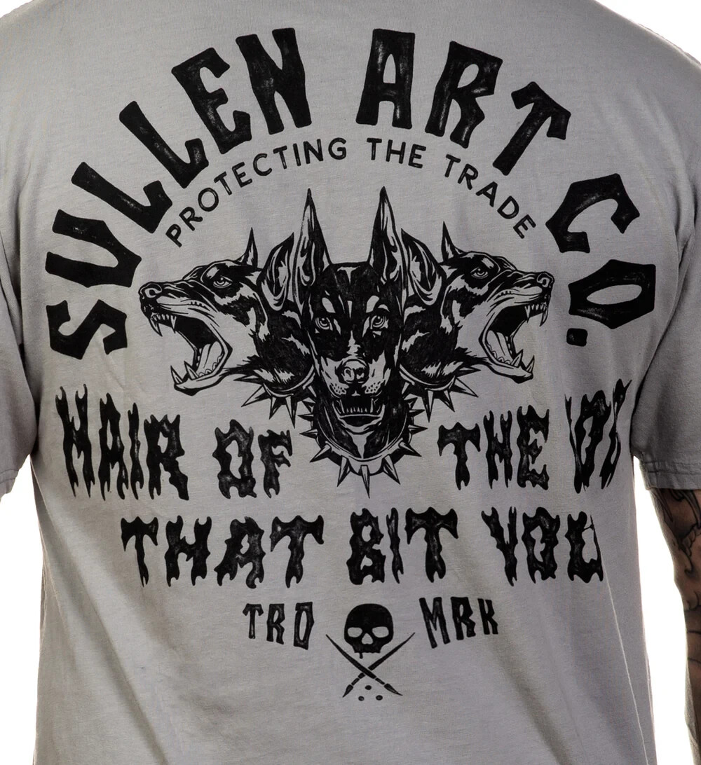Sullen Art Collective True Artist Pin Up Tattoo Men’s Premium Tee HAIR OF TH DOG