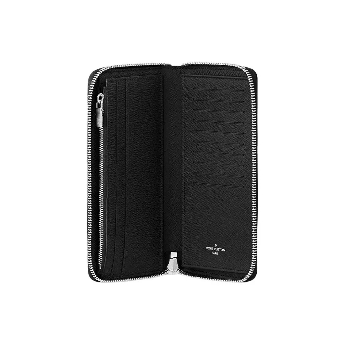 LOUIS VUITTON Zippy Wallet for Men in Graphite Canvas Color 4×0.7×7.8 in