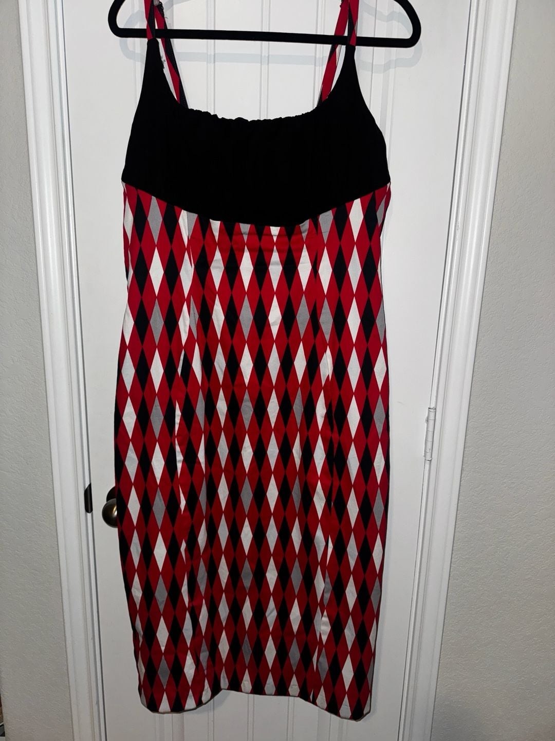 Pinup Couture Harlequin Print Varla Wiggle Dress retro vintage style geometric
