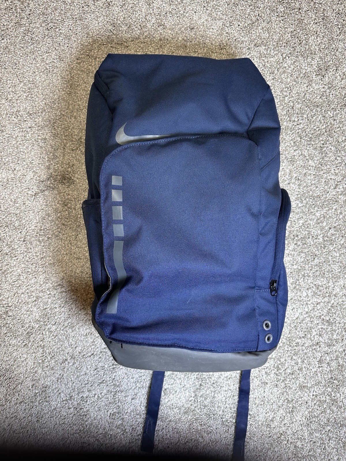 Nike Hoops Elite Backpack Midnight Navy Iron Grey Basketball Gym School Bag
