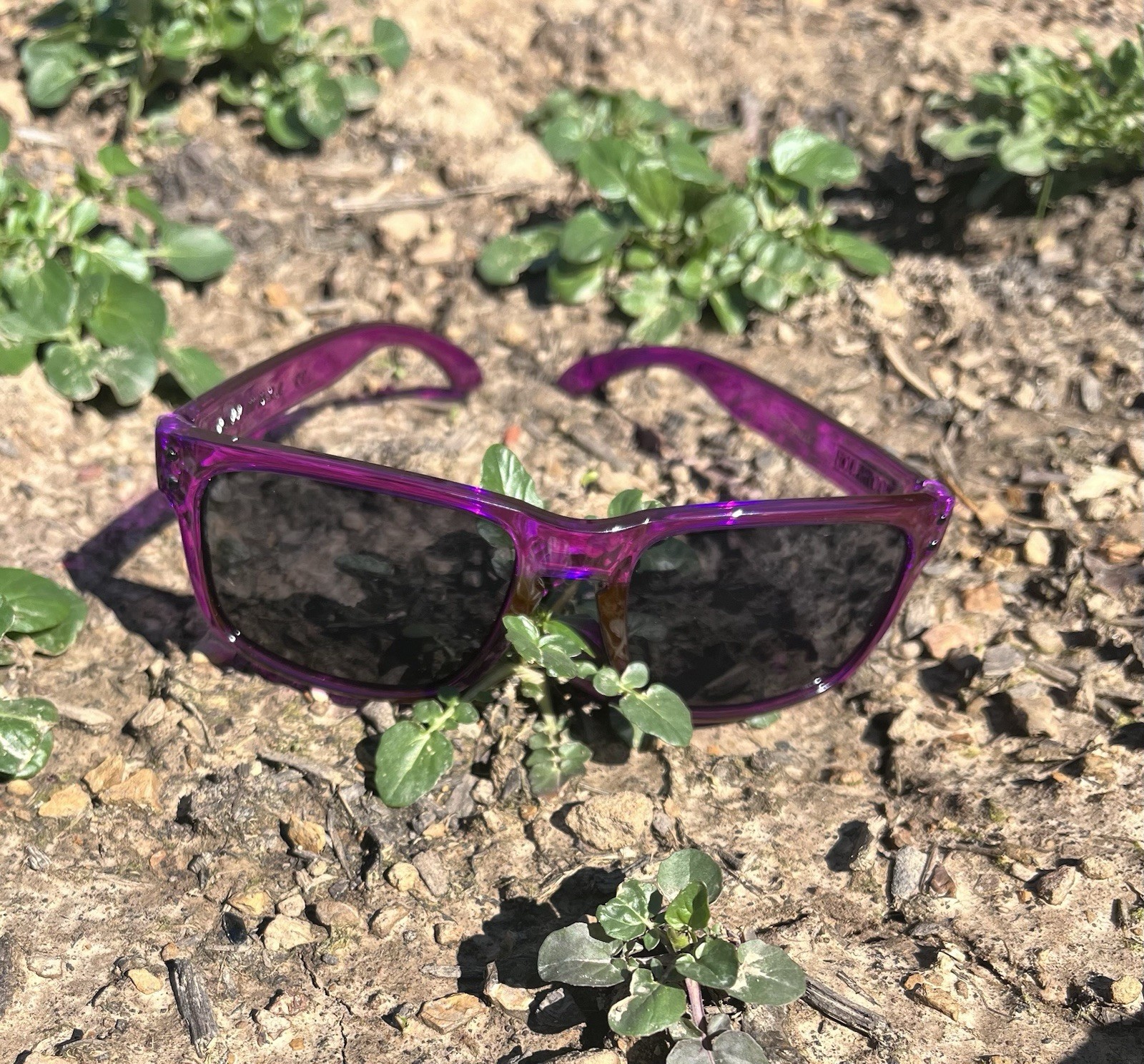 Holbrook Style Gloss Purple And Black UV400 Lens Sunglasses and Black insert