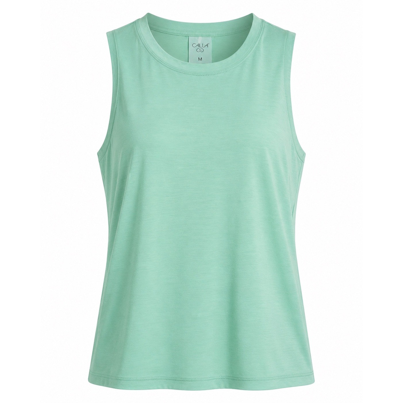 CALIA Lustralux Mockneck Tank Spearmint Green Athletic Workout Top Medium NEW