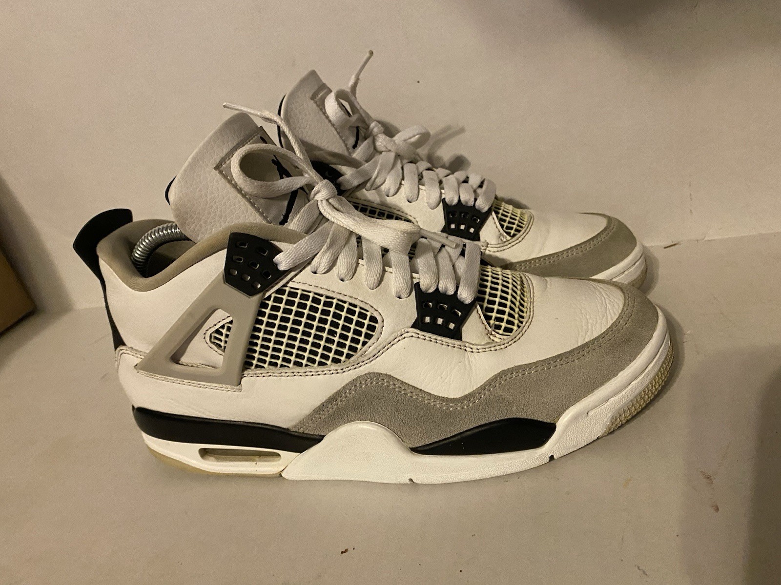 Size 8.5 Jordan 4 Retro Mid Military Black