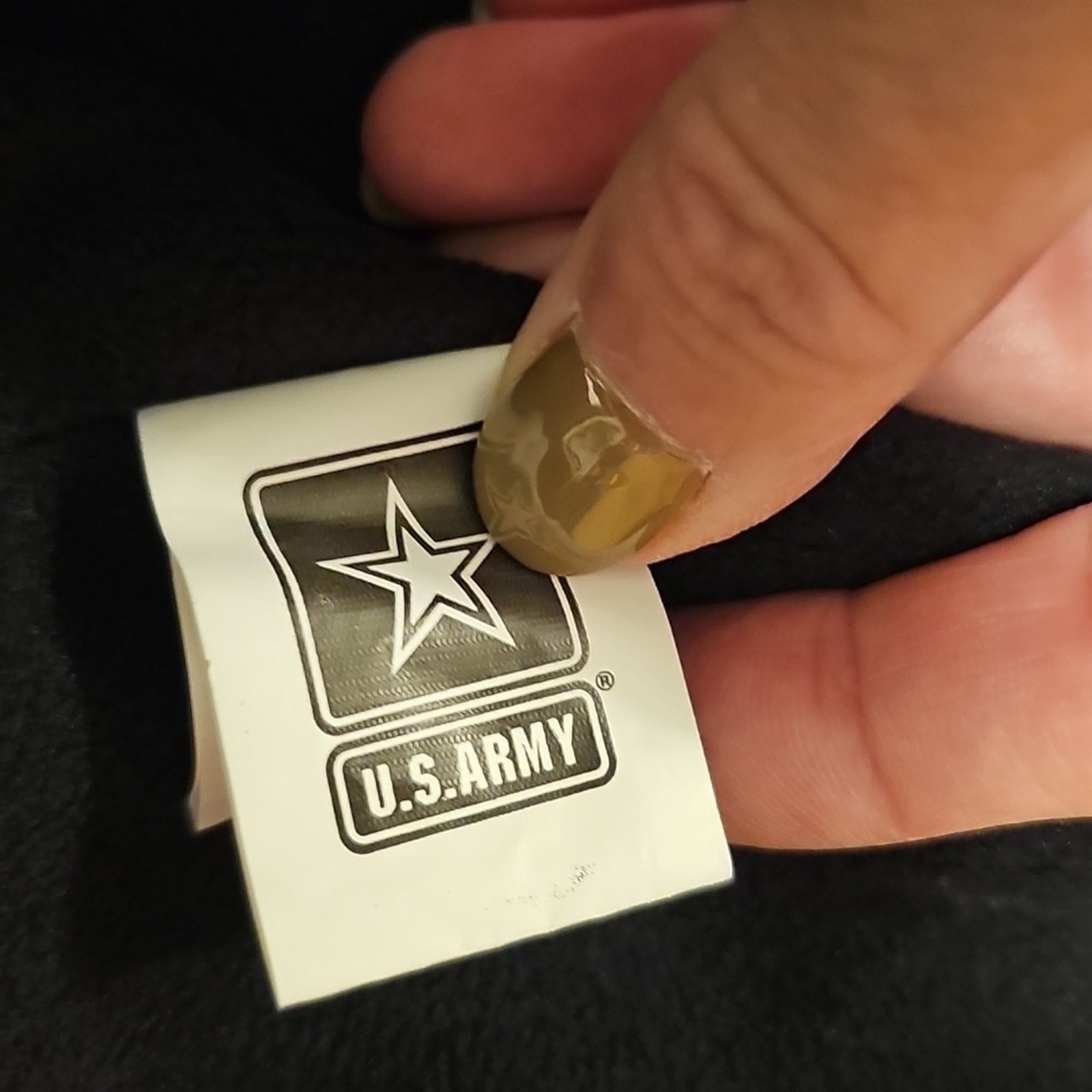 Danbury Mint Khaki Polyester Waterproof Fabric Lined Winter USA Army Coat Mens L