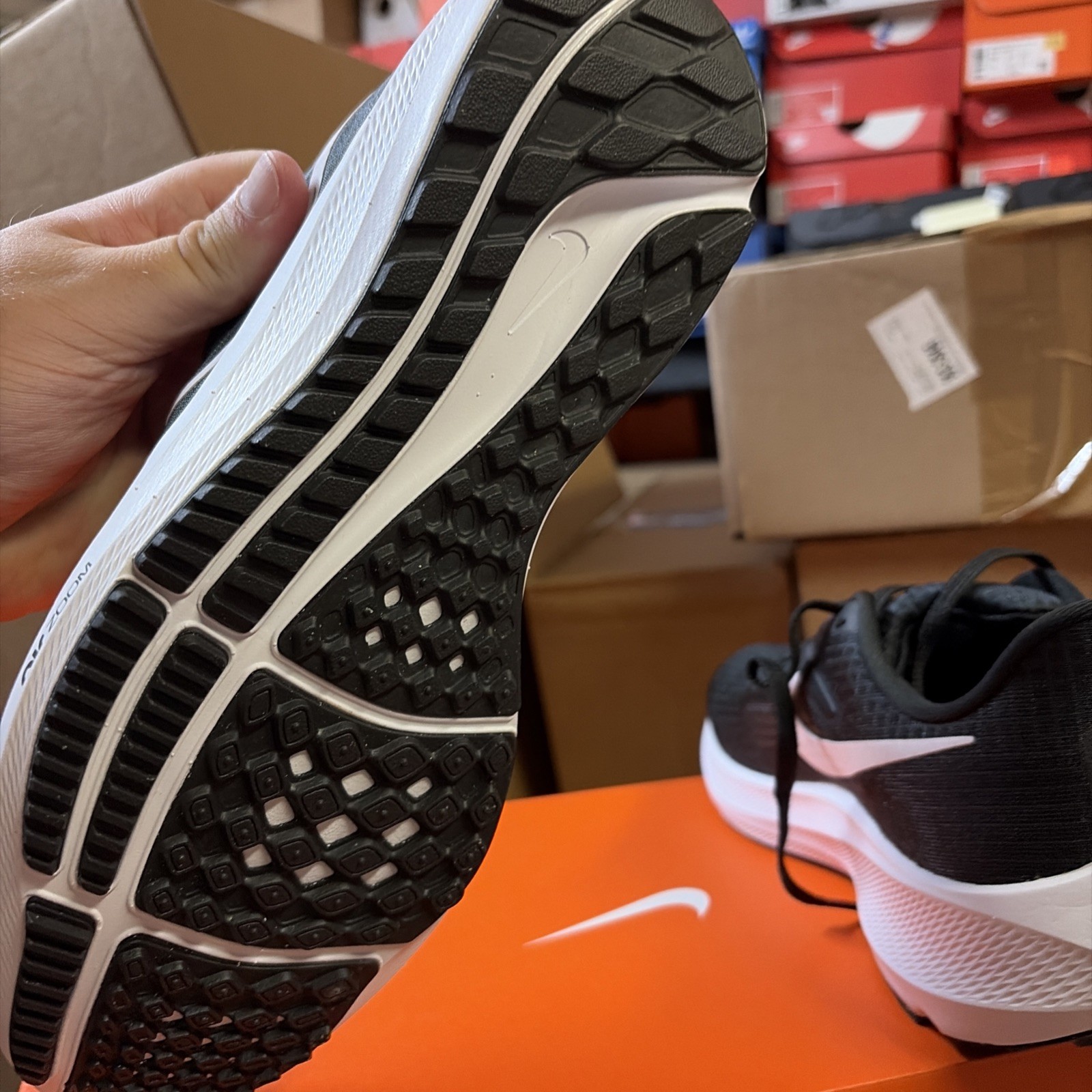 Mens Size 9.5 Nike Air Zoom Pegasus 39 Black White Grey Running Shoes DH4071 001